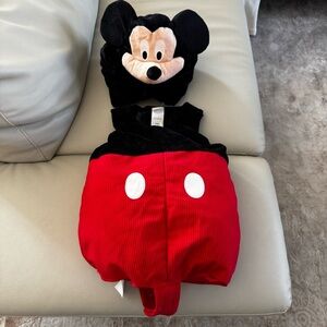 Disney Mickey Mouse Kids Hat and Outfit - Red and Black